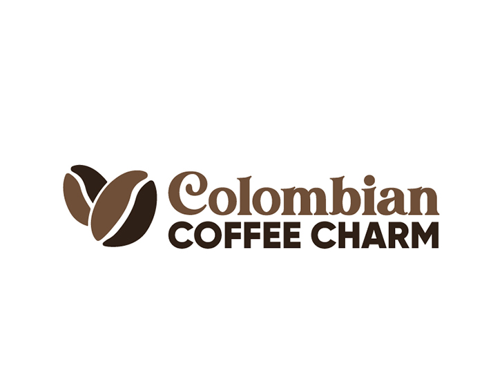 Colombian Coffee Charm | Coffee Bean Selling Business Logo