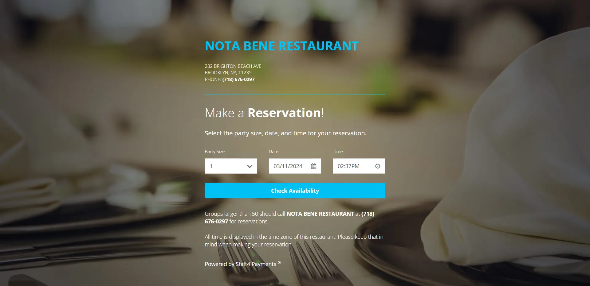 reservation