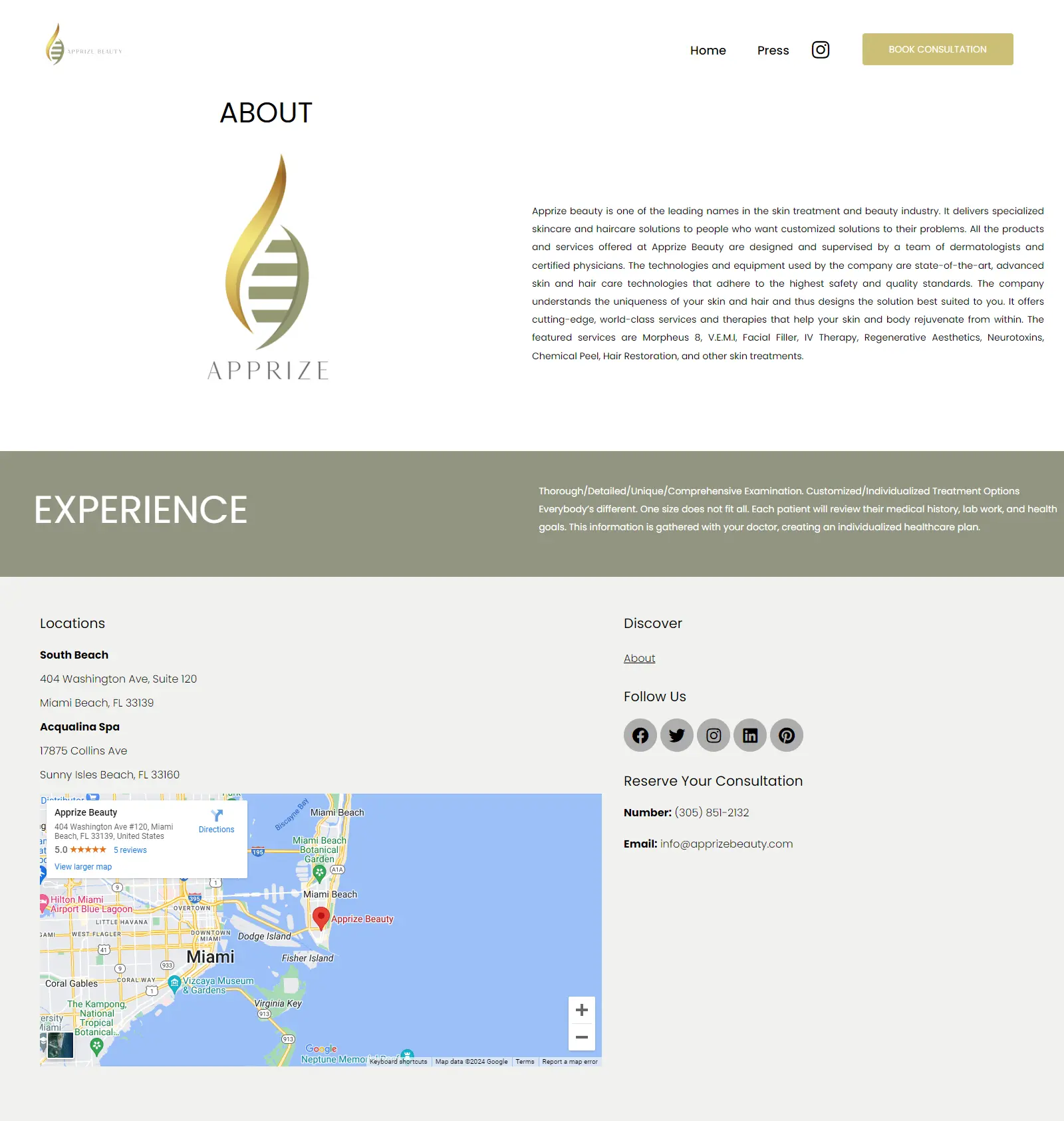 about page design