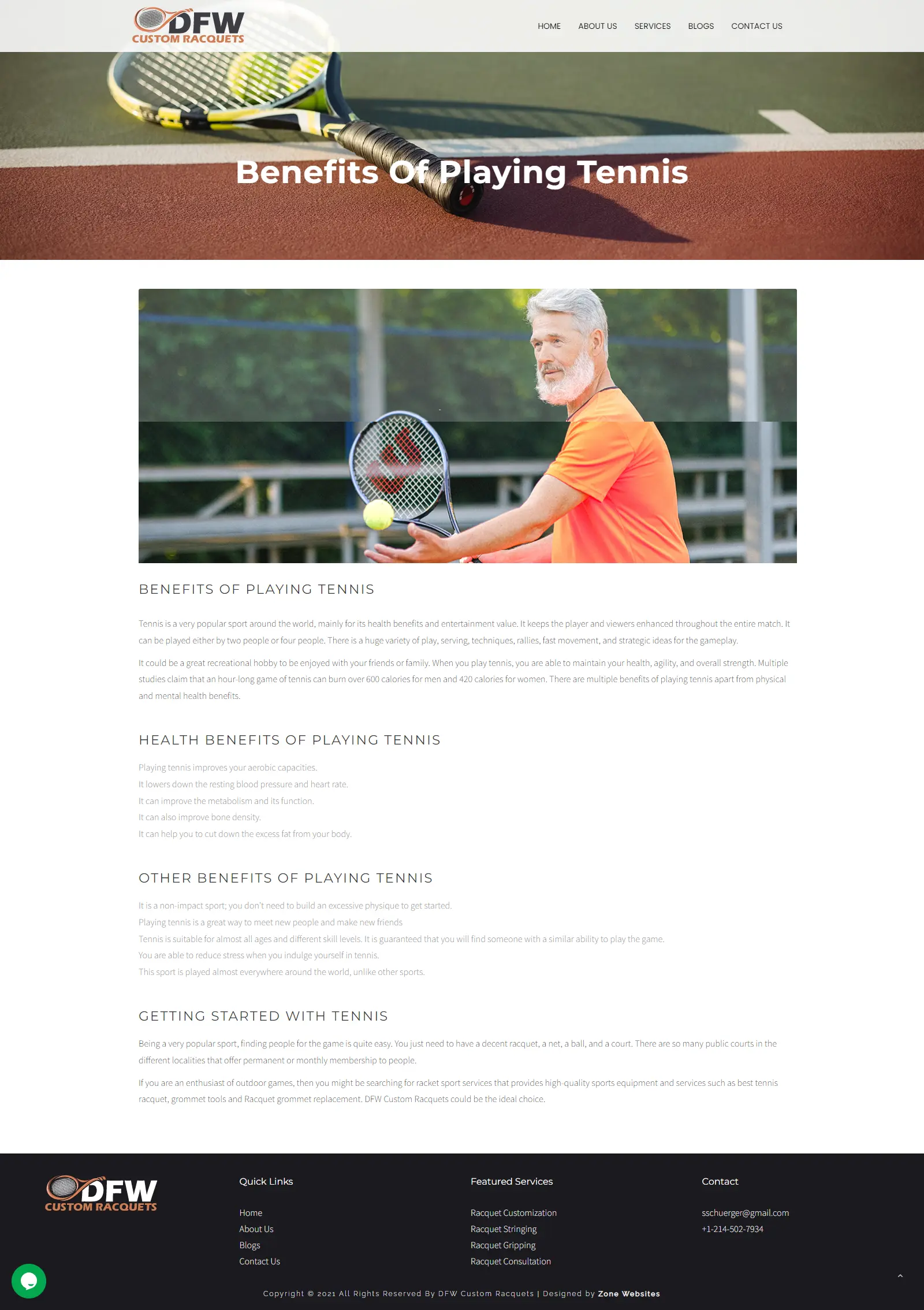 design of blog page